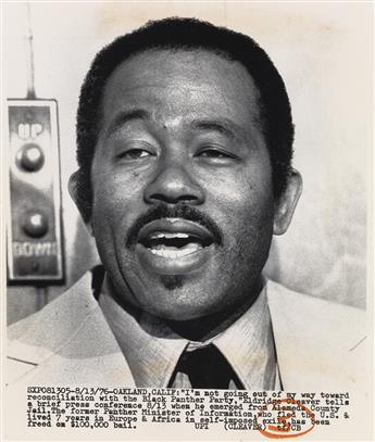 (BLACK PANTHERS.) Group of 5 press photographs of Eldridge Cleaver.